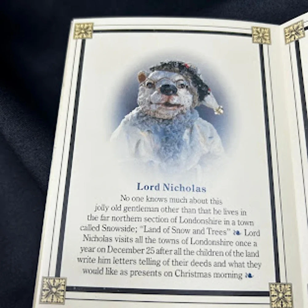 Lord Nicholas Polar Bear Figurine Londonshire Christmas Holiday Decor 9 inch